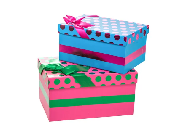 Isolated festive or party boxes — Stock Photo, Image
