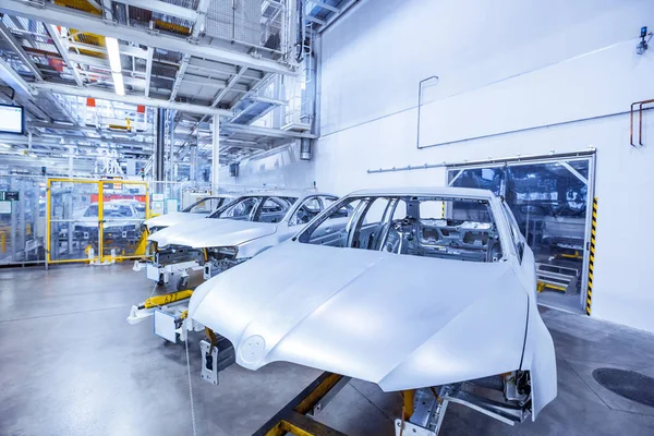 Carrocería en planta de coche — Foto de Stock