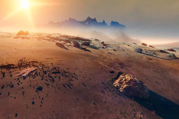 Mars gezegeni manzara — Stok fotoğraf