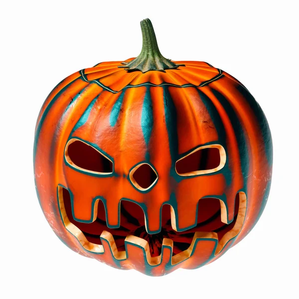 Пугающее лицо тыквы на Хэллоуин — стоковое фото