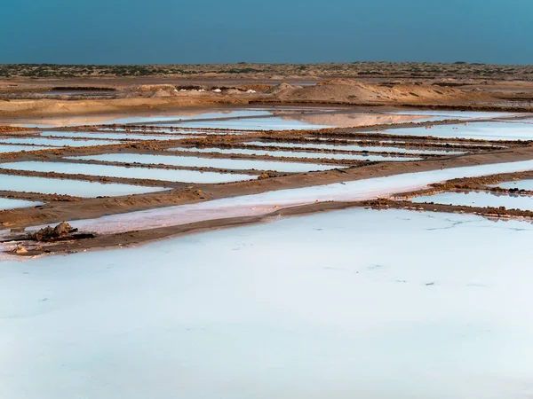 Salt source, evaporation ponds — Stock Photo, Image