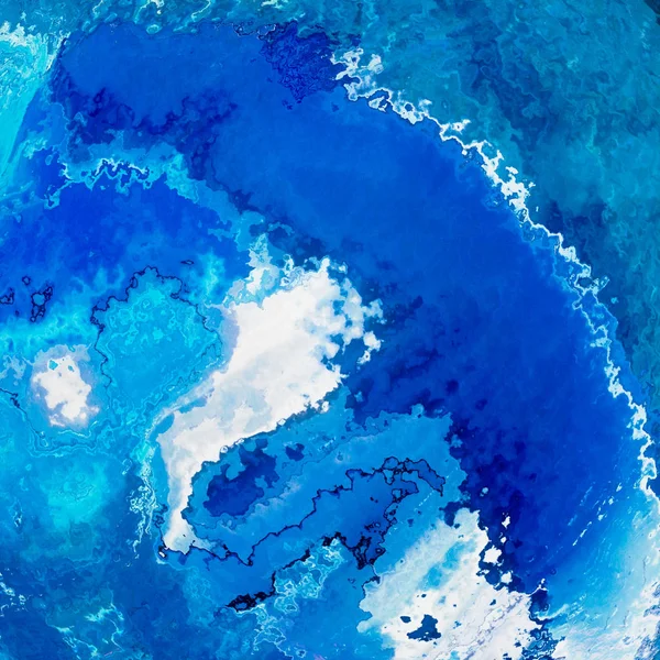 Deep blue ondas splash fundo — Fotografia de Stock