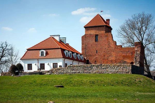 Schloss in liw town, polen — Stockfoto