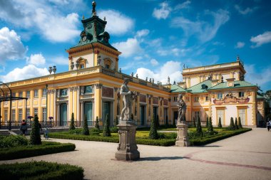 Wilanow Palace gardens, Warsaw, Poland clipart