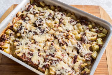 kıyma ve kabak ile güveç