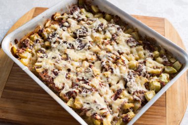 kıyma ve kabak ile güveç