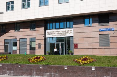 Moskova, Rusya - 09.21.2015. Tıp Merkezi Rehabilitasyon ve sağlık Resort