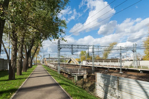 Moscow, Rusya Federasyonu-Ekim 01.2016. Nati Octyabrskaya tren istasyonu — Stok fotoğraf