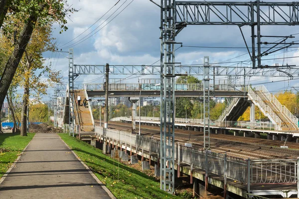 Moscow, Rusya Federasyonu-Ekim 01.2016. Nati Octyabrskaya tren istasyonu — Stok fotoğraf