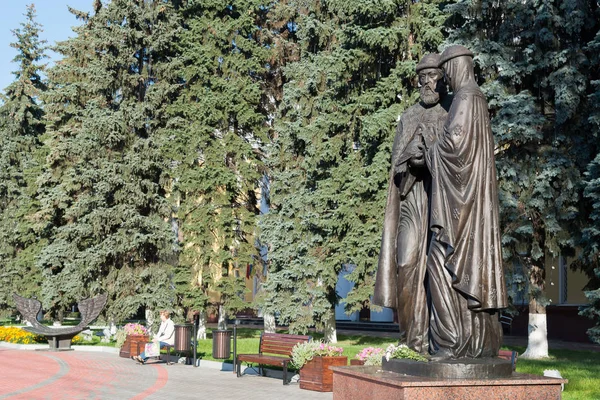 Khimki, Rusko září 03. 2016. památka svatého Petra a Fevronia — Stock fotografie