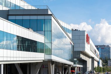 Krasnogorsk, Rusya Federasyonu - Temmuz 09.2016. Vegas Crocus City alışveriş ve eğlence merkezi