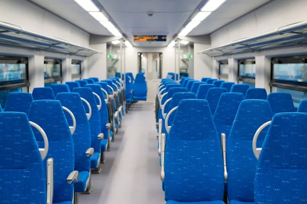 Interior high-speed electric train in Moscow, Russia — Stock Photo, Image