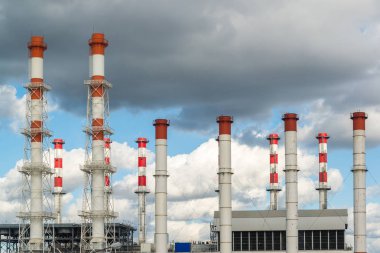 CHP borular gökyüzü, Moskova, Rusya