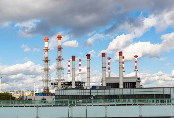 Moskva, Russland-1.2016. Varmekraftverk internasjonalt og fjernvarmeverk Krasnaja Presnya – stockfoto
