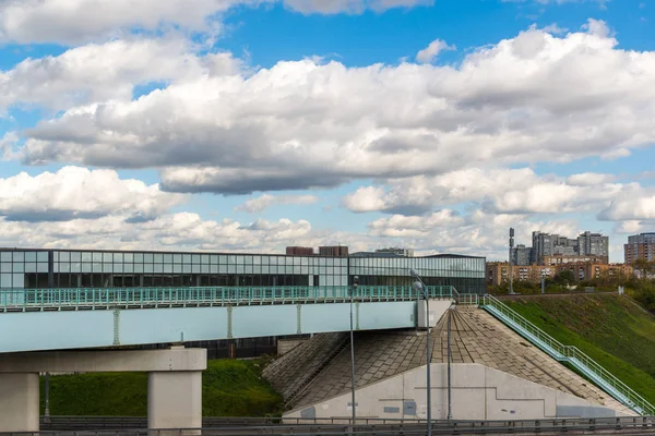 Detail of railway bridge in Moscow, Russia — Stock Photo, Image