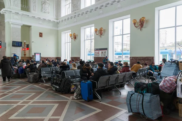 Volgograd, Russia -November 04.2016. The waiting room at railway station — Stock Photo, Image