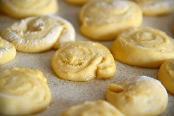 Panini dolci di pasta biscotto crudo — Foto Stock