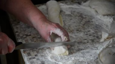 Bıçak Dilimleme büyükanne rulo hamur rulo