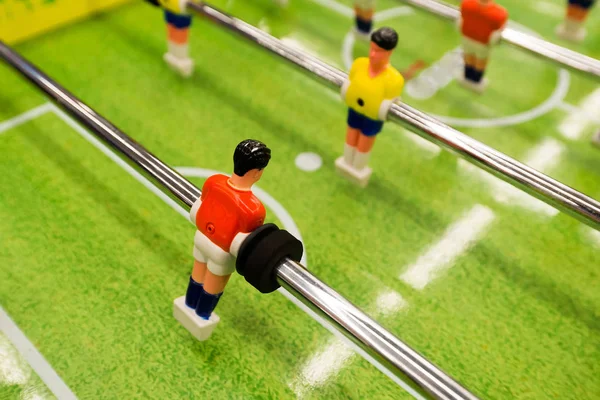 Table football game close up shot — Stock Photo, Image