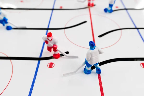 Table hockey game close up shot — Stock Photo, Image