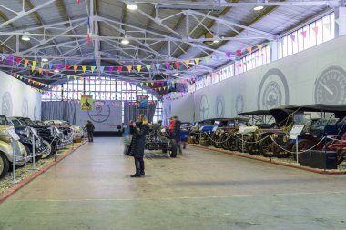 Moskova, Rusya - 28 Ocak. 2017. Rogozhsky miline Moskova müze taşıma