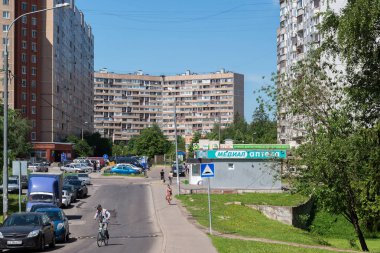 Moscow, Rusya Federasyonu - 31 Mayıs. 2016. 11 numaralı Zelenograd uyku alanı