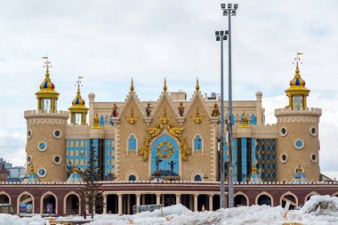 Kazan, Rusya Federasyonu - Mart 28.2017.The Tatar devlet kukla tiyatrosu - Ekiyat