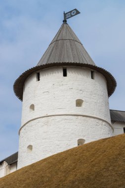 Güney-Batı yuvarlak kule Kazan Kremlin. Cumhuriyeti, Tataristan, Rusya Federasyonu