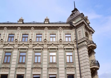 Kazan, Rusya Federasyonu - Mart 27.2017. Kazan Hotel Bauman Caddesi üzerinde parçası