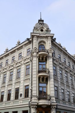 Kazan, Rusya Federasyonu - Mart 27.2017. Kazan Hotel Bauman Caddesi üzerinde parçası