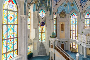 Kazan, Rusya Federasyonu - Mart 26.2017. İç Kul Şerif Camii