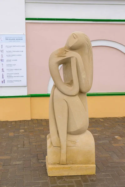 Kazan, Ryssland - mars 26.2017. Stone melodi - ett internationellt symposium om skulptur i Kreml — Stockfoto