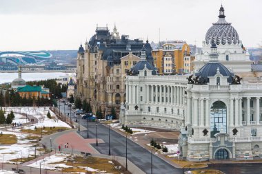 Çiftçiler ve konut kompleksi Dvortsovaya setin Kazan, Rusya'nın Sarayı
