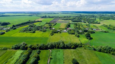 Köy ve alan yukarıdan Merkezi Rusya'nın