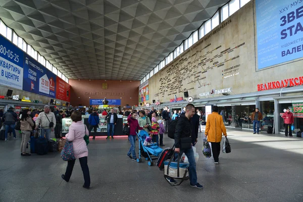 St. Petersburg, Rusya Federasyonu - Haziran 01.2017. Moskova tren istasyonu iç