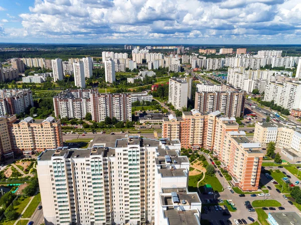 Moskova, Rusya Zelenograd idari bölgesinin Üstten Görünüm — Stok fotoğraf