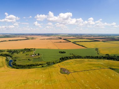 Elektrik alt istasyonlar, Rusya ile tahıl alanlarının Üstten Görünüm