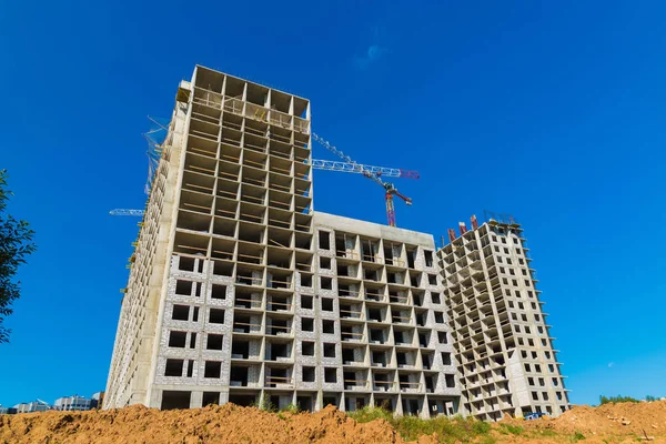 Construcción de edificios en Moscú, Rusia —  Fotos de Stock