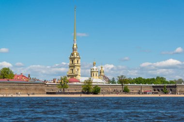 St. Petersburg, Rusya Federasyonu - Haziran 03. 2017. Peter ve Paul Fortress ve nehir Neva