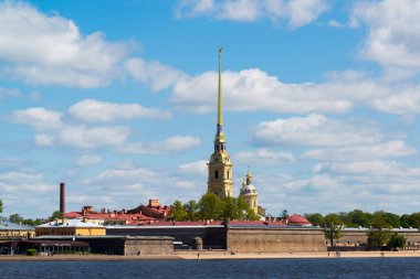 St. Petersburg, Rusya Federasyonu - Haziran 03. 2017. Peter ve Paul Fortress ve nehir Neva
