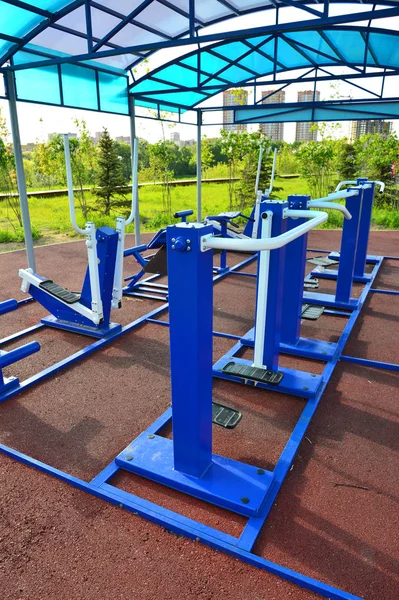 açık fitness ekipmanları Moskova. Rusya