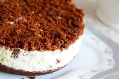 Ekşi Krem yapılmış ev yapımı kek