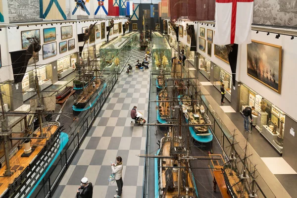 St. Petersburg, Russia - June 02. 2017. Top view Interior of Naval Museum in Kryukov Barracks — Stock Photo, Image