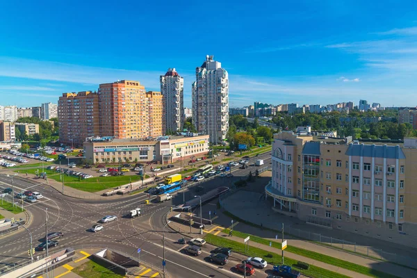 Moskwa, Rosja - 20 września. 2017. widok 18 dzielnicy okręgu administracyjnym Zelenograd — Zdjęcie stockowe