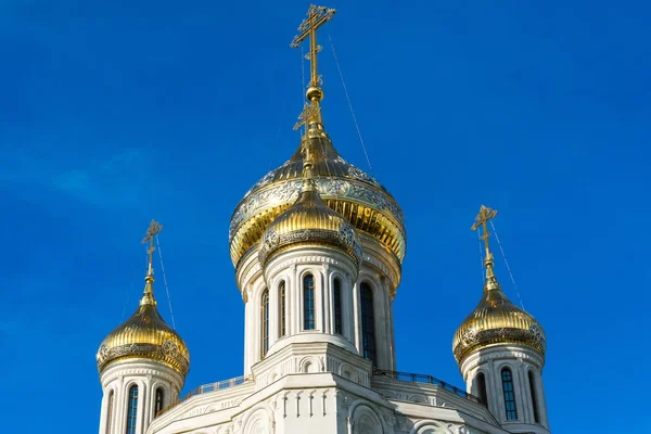 Dome of Church in honor of Resurrection of Christ, New Martyrs and Confessors in Moscow. Russia — Stock Photo, Image