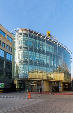 Moskova, Rusya - 2 Kasım. 2017. iş merkezi Hermitage Plaza Bahçe halkası üzerinde