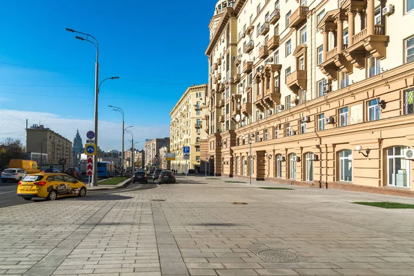 Moskva, Rusko - 2.listopadu. 2017. Malaja Sukharevskaya - část Sadového okruhu — Stock fotografie