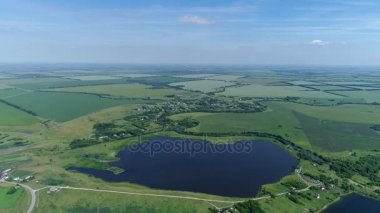 Gölet Rusya Merkez bölgesinde üst viev