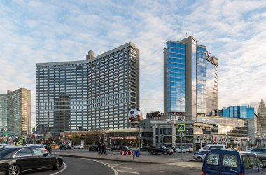 Moscow, Rusya Federasyonu-2 Kasım. 2017. alışveriş merkezi Lotte Plaza o Novy Arbat.