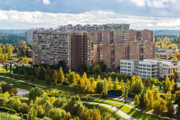 16 microdistrict Zelenograd miasta w Moskwie, Rosja — Zdjęcie stockowe